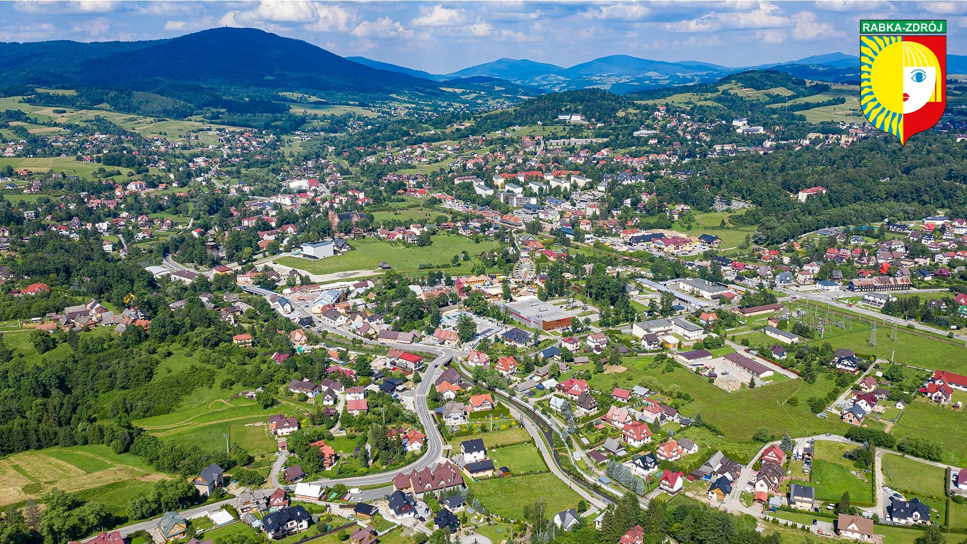 Rabka-Zdrój - widok na miasto uzdrowiskowe